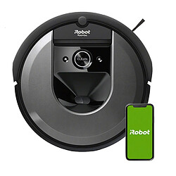 Aspirateur/laveur robot connecté noir - I817840 - IROBOT