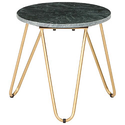 Acheter vidaXL Table basse Vert 40x40x40 cm Pierre véritable et texture marbre