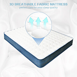 Acheter BIGZZIA Matelas 90x200 Mémoire de Forme Ergonomique - WOWTTRELAX - 7 Zones de Confort Anatomiques Haute densité Transpirant 20.5 cm