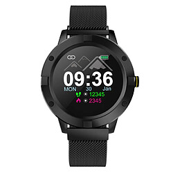 Chrono Chronus Q10 Women's Smart Regarder IP67 Imperméable Smartwatch Smartwatch Homme Moniteur De Fréquence Cardiaque Mode Multi-Sport Fitness Tracker Podomètre(noir)