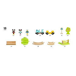 Avis DISNEY Brio Circuit Mickey Mouse - Coffret complet 18 pieces - Circuit de train en bois - Ravensburger - Des 3 ans - 32277