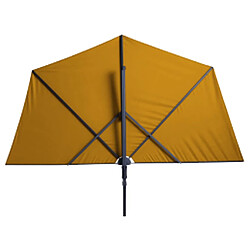 Avis Madison Parasol de balcon Sun Wave 270x150 cm Jaune doré