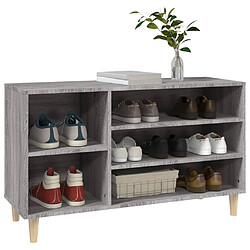 Avis vidaXL Armoire à chaussures Sonoma gris 102x36x60 cm Bois d'ingénierie