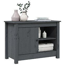 Acheter Maison Chic Meuble TV scandinave - Banc TV pour salon Gris 70x36,5x52 cm Bois de pin massif -MN31342