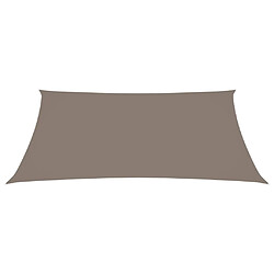 Helloshop26 Voile toile d'ombrage parasol tissu oxford rectangulaire 5 x 7 m taupe 02_0009724