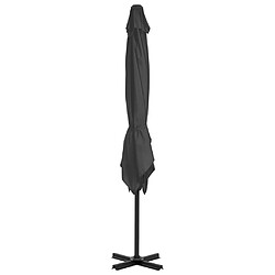 Avis Helloshop26 Parasol meuble de jardin en porte-à-faux mât en aluminium 250 x 250 cm anthracite 02_0008642