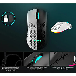 Avis Universal Nouvelle souris câblée légère, souris de jeu ajourée, 6 ppp réglable 7 fois, 16 000 ppp évidence (noir)