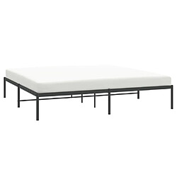 Avis Maison Chic Lit Moderne Chambre - Cadre/structure de lit pour adulte métal noir 180x200 cm -MN36813