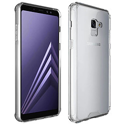 Avizar Coque Galaxy A8 Plus Polycarbonate rigide Dos Plexiglas Protection - Transparent