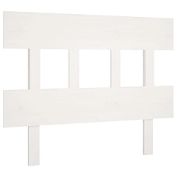 vidaXL Tête de lit Blanc 103,5x3x81 cm Bois massif de pin