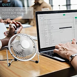 Acheter Ventilateur USB Portable Gabz, mini ventilateur de bureau de 4 pouces à Vitesse réglable, Fonctionnement silencieux et alimenté par USB pour la Maison, le Bureau et les Voyages