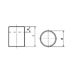 Avis BELOH Aimant cylindrique, Ø d : 13 mm, Hauteur l 18 mm, Réduction max. b 7 mm, Force de maintien : 12 N, Poids : 18 g