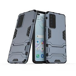 Coque en TPU 2 en 1 avec béquille bleu foncé pour votre Huawei P40