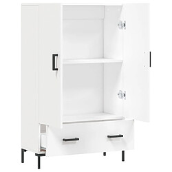 Acheter vidaXL Buffet haut blanc 69,5x31x115 cm bois d'ingénierie