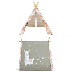 Ecd Germany Tente de tipi gris chaud intérieur exterieur tente de jeu classique pour enfants