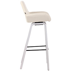 Avis Non Tabouret de bar Newnan tissu 4 pieds structure blanc (chêne)