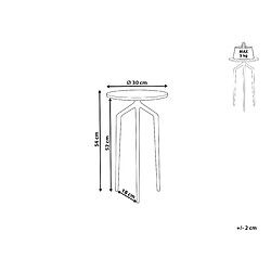 Avis Beliani Table d'appoint TILPA Blanc