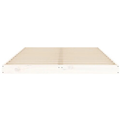 Acheter vidaXL Cadre de lit sans matelas blanc 120x190 cm bois de pin massif