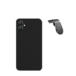 SUPPORT MAGNETIQUE K KIT KIT COFFÉRÉ VOYAGE + COUVERTURE DE SILICONE LIQUIDE Phonecare pour Samsung Galaxy A05 - le noir