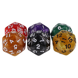 Acheter Pack De 6pcs Multi Sided Dés Pour D u0026 D Trpg Partie Jeu De Société Jouets Perle D30