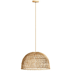 ICONIK INTERIOR Lampe Suspendue en Rotin - Boho Bali - Capril Naturel