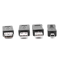 Avis vhbw 12x Adaptateurs OTG pour appareils mobiles - Kit de âbles USB 2.0, noir