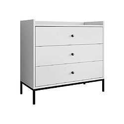 Bestmobilier Filipo - commode - blanc - 80 cm