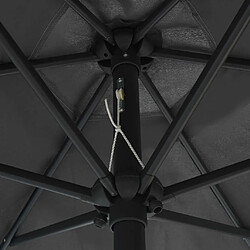 Acheter Helloshop26 Parasol avec led et mât en aluminium 270 cm anthracite 02_0008074