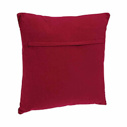 Pegane Lot de 2 coussins déhoussables en polyester coloris rouge - Longueur 38 x Profondeur 12 x Hauteur 38 cm