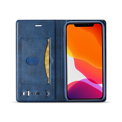 Acheter Wewoo Coque Pour iPhone 11 Pro LC.IMEEKE LC-001 Séries PU + TPU Etui en cuir à rabat dépoli horizontal avec support et fente carte Bleu