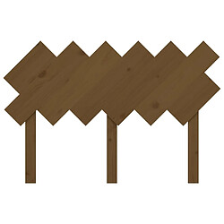 Acheter Maison Chic Tête de lit scandinave,Meuble de chambre Marron miel 122,5x3x80,5 cm Bois massif de pin -MN81459