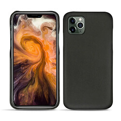 Coque cuir Apple iPhone 11 Pro Max - Coque arrière - Noir ( Nappa / Black ) - NOREVE