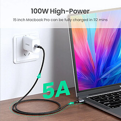 Universal Noir USBC à USBC Apple portable Samsung 9PD100W câble de recharge rapide support de charge rapide 4.0 câble USB