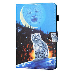 Etui en PU avec support et porte-carte tigre pour votre Samsung Galaxy Tab A8 10.5 (2021) X205/X200