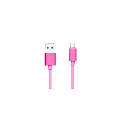 JAYM Câble USB vers Lightning 2.4A - 1,7 mètres - Collection Pop - Rose