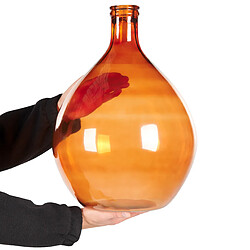 Acheter Beliani Vase décoratif CHATNI fait à la main Verre 48 cm Marron doré