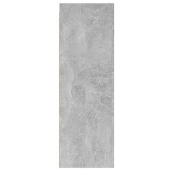 Maison Chic Meubles TV 2 pcs | Banc TV Moderne pour salon | Meuble de Rangement Gris béton 30,5x30x90 cm Aggloméré -MN36638 pas cher