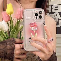 GUPBOO Étui pour iPhone11ProMax étui pour téléphone portable de niche en fleurs de rose premium pour femmes