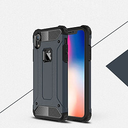 Wewoo Coque Housse de protection arrière combinée TPU + PC Armor pour iPhone X / XS bleu marine