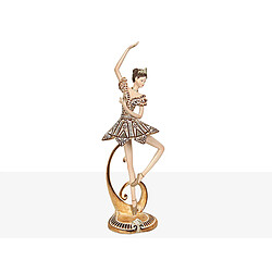 Figurine Décorative Romimex Doré Résine Ballerine 13 x 38 x 9 cm