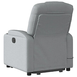 Acheter Maison Chic Fauteuil Relax pour salon, Fauteuil inclinable de massage électrique Gris clair Tissu -GKD65606