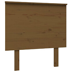 vidaXL Tête de lit Marron miel 79x6x82,5 cm Bois massif de pin