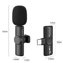 Yonis Microphone Sans Fil USB-C Réduction De Bruit