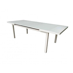 Delorm Table de jardin extensible nice blanche