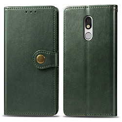 Wewoo Housse Coque Etui en cuir de couleur unie pour téléphone portable avec protection et lanièrecadre photo et fente carteporte-monnaie et support LG Stylo 5 vert