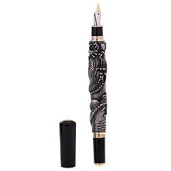 Stylo Plume de Luxe Pointe Fine Rechargeable Jinhao Dragon / Loong Bas-relief Cadeau Enfant Adulte - Bronze pas cher