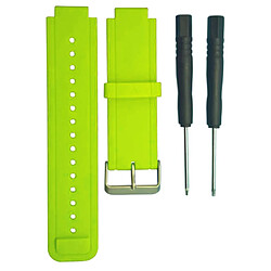 bande de remplacement pour garmin vivoactive, bandes de montre en silicone vert citron