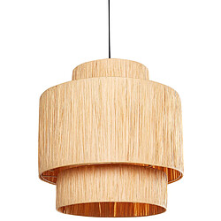 Acheter Beliani Lampe suspension MAGECH Osier Naturel