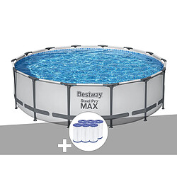 Kit piscine tubulaire Bestway Steel Pro Max ronde 4,27 x 1,07 m + 6 cartouches de filtration