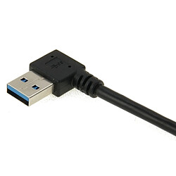 Avis Wewoo Câble d'extension USB 3.0 Angle droit 90 degrés mâle à femelle, Longueur: 18cm